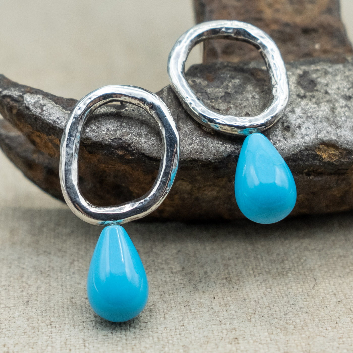 Chain & Pearl Earrings – Sheila Corkery Jewelry Design